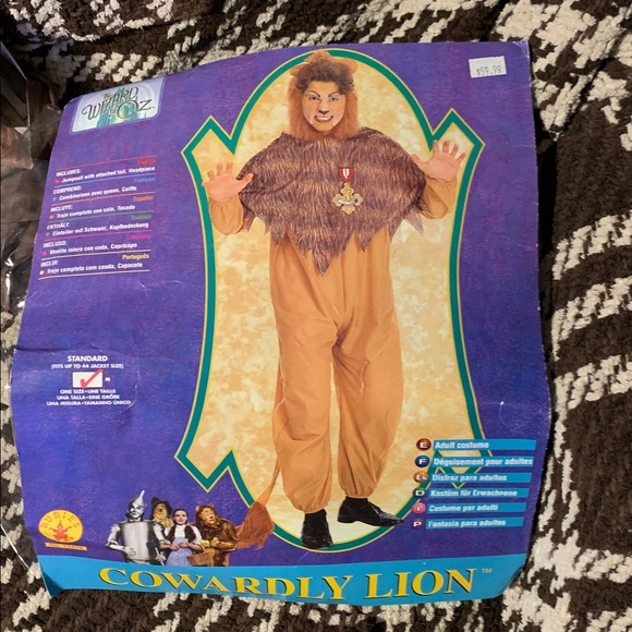 Cowardly Lion Costume - Picture 1 of 17